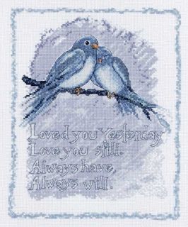  Counted Cross Stitch Kit 8 x 10 Love You Always 45656 Sale