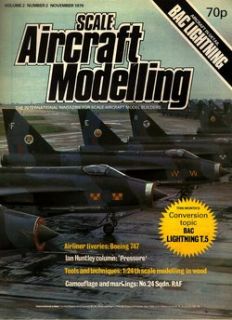 Scale Aircraft Modelling Nov 79 EE Bac Lightning RAF