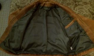 RARE  VTG Filson Leather Biker Motorcycle Coat Jacket M 38 40 42