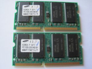  L75 256MB 2X128MB PC133 Memory Laptop RAM IBM HP Sony Dell