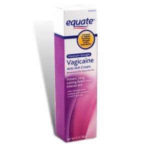 Vagicaine Anti Itch Cream 1oz Maximum Strength Equate