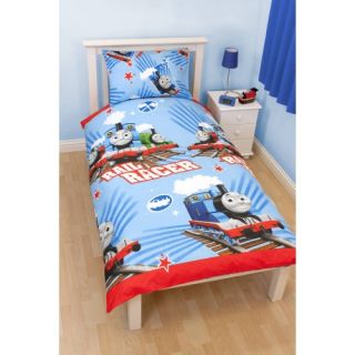  & Friends Race Reversible Rotary Single Bed Duvet Quilt Cover Set