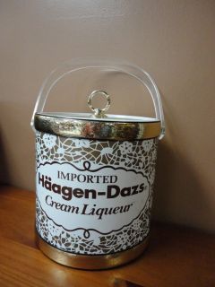 Imported Haagen Dazs Cream Liqueur Ice Bucket NR for Rum Whiskey Vodka
