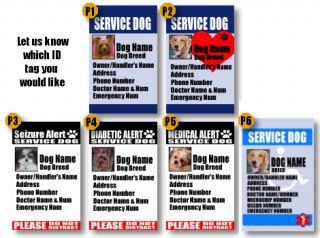 Service Dog ID tag