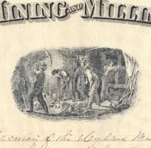 1889 Stock Hyland Mining Milling Co Idaho Springs Colorado