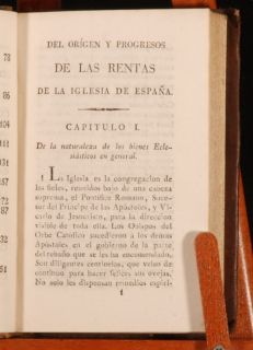 1828 Historia Y Origen Las Rentas de La Iglesia Espana