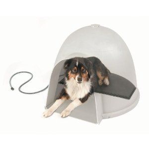 Pet Warming House Igloo Style Heated Pad Dog Bed Furniture Heater