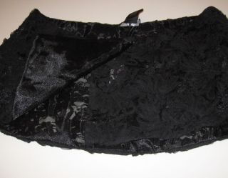 Ilana Black Lace Applique Capelet OSFA $69