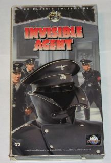 Invisible Agent Peter Lorre Ilona Massy Jon Hall VHS