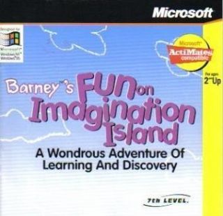 Barneys Fun on Imagination Island PC CD Kids Learning