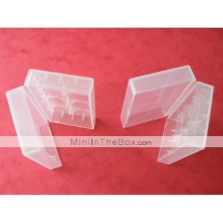 USD $ 0.99   18650 Plastic Case Holder Storage Box (white),