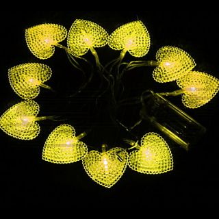EUR € 22.26   1,5 m 1,5 W 10 led giallo dolce luce a forma di cuore