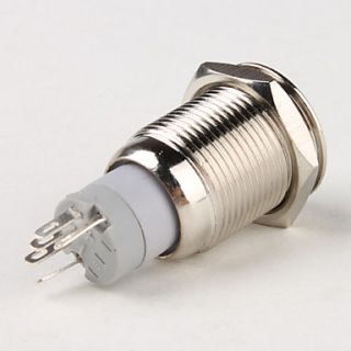 USD $ 6.19   Car Stainless Steel Switch with Red Indicator (DC 12V