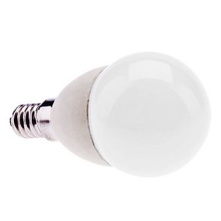 E14 2W 170 190LM 6000 6500K Natural White Light Ceramic LED Ball Bulb