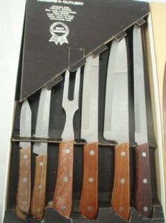 Vintage Rogers Cutlery Stainless Steel Knife Knives Set