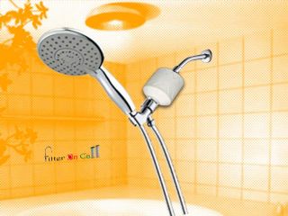 Bathroom in Line Shower Bath Head Carbon Filter Water Softener Remove