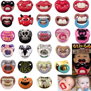  6pcs Funny Billy Bob Pacifier Dummy Baby Teeth Lips Soothie