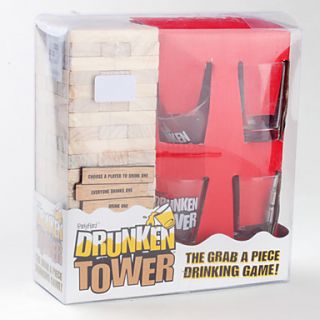 USD $ 37.19   Drunken Tower Game Set with Four Cups,