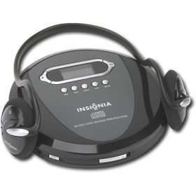 Insignia Portable Gray CD Player Anti Skip Free Protection with Black