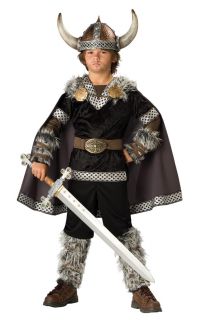 Viking Warrior Boy Pants & Cape Designer Costume Child Medium 8
