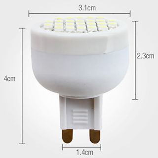 g9 24 3528 SMD 1.3W 80lm 6000 6500k branco natural lâmpada LED SPOT