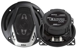  New Onyx Series 4 inches 4 Way Speaker Silver Cone Dual 4 Ohm