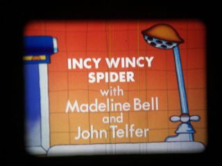 16mm Film Rub A Dub Dub Series Incy Wincy Spider LPP Animated Nursery