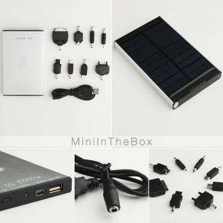 Premium 4000mAh Rechargeable Solar Battery/Charger for iPhone/iPod/HTC