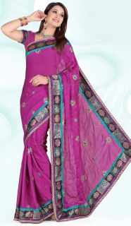 Entrancing Crush Saree Indian Designer Bollywood Sari