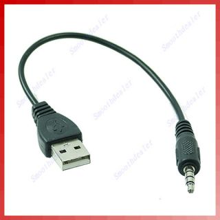 USB Male to 3 5mm Audio Stereo Headphone Jack Plug Cable for MP3 MP4