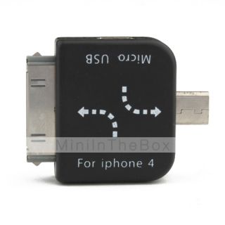 mini usb hembra 30pin conector micro y adaptador USB macho para iPad