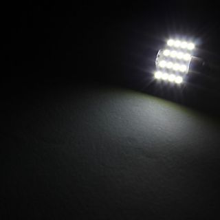 31 millimetri 3528 SMD 12 LED lampadine festone luce bianca per auto