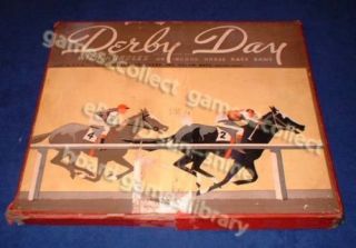 Derby Day Indoor Horse Racing Game 1930 with Hurdles