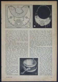 Seminole Indian Jewelry Designs 1948 How to Plans Metal