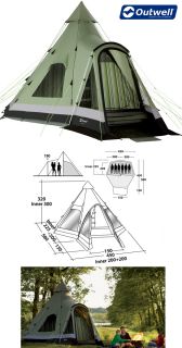 Outwell Indian Lake Tipi Tent 2012 Classic Collection