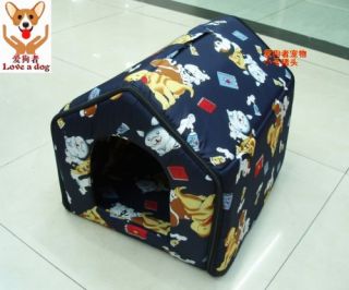 New Indoor Pet Dog Cat House Tent Collapsible Med Size