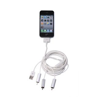 USD $ 29.46   Multifunction AV TV RCA USB Video Cable for ipad, iPhone