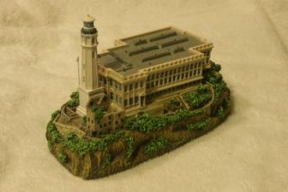 Alcatraz Island Prison and Lighthouse Statue Danbury Mint