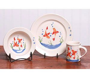 Baby Dishes Complete Set Goldfish by Emerson New