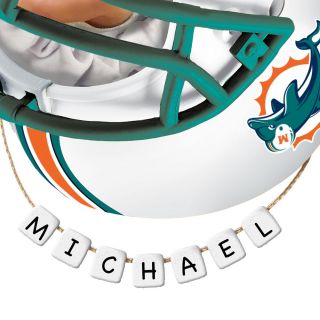 Miami Dolphins Personalized Babys First Christmas Ornament