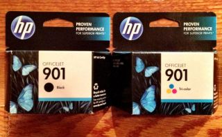 HP 901 Ink Cartridges Black & Tri Color (CC653AN/CC656AN)*BRAND NEW