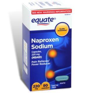 Equate   Naproxen Sodium 220 mg, 80 Liquid Softgels (Compare to Aleve)