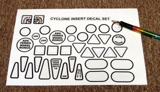 Cyclone Pinball Machine Insert Decals Approved