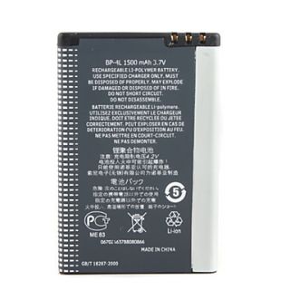 1500mAh Replacement Cell Phone Batteries BP 4L for Nokia 6650 T Mobile