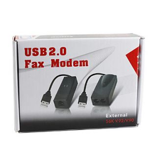 USD $ 28.39   USB2.0 Fax Modem External 56K V.92/V.90,