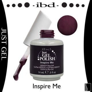 IBD Just Gel INSPIRE ME Soak Off Red Nail Polish UV Manicure .5 oz