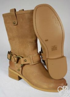Jessica Simpson Inna Tan Yale Leather Riding Womens Boots New Size 7 5