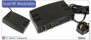 scart rf modulator perfect solution for older tvs with no scart input