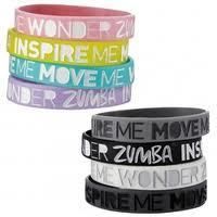 Zumba Inspire Me Move Me Rubber Bracelets