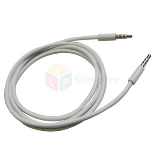 2pcs Aux Auxiliary Audio Cable Cord MP3 iPhone 4 4G iOS